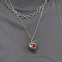 timeless wonder zirconia strawberry charm chains necklace women jewelry punk designer ins trendy top gothic boho mix rare 5725