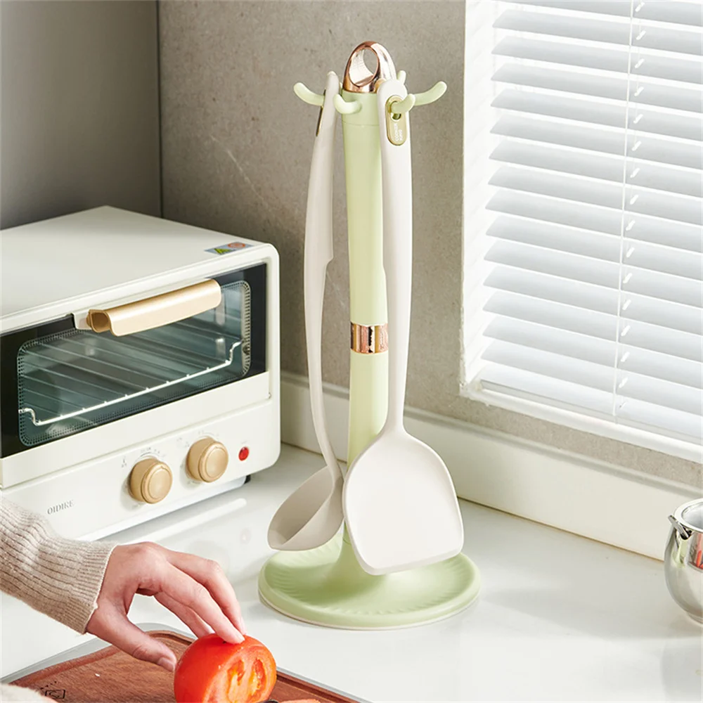 

Pp Plastic Scoop Shelf Modern And Simple Rotary Knife Storage Rack Multi-functional Sorting Combination Tableware Storage Rack