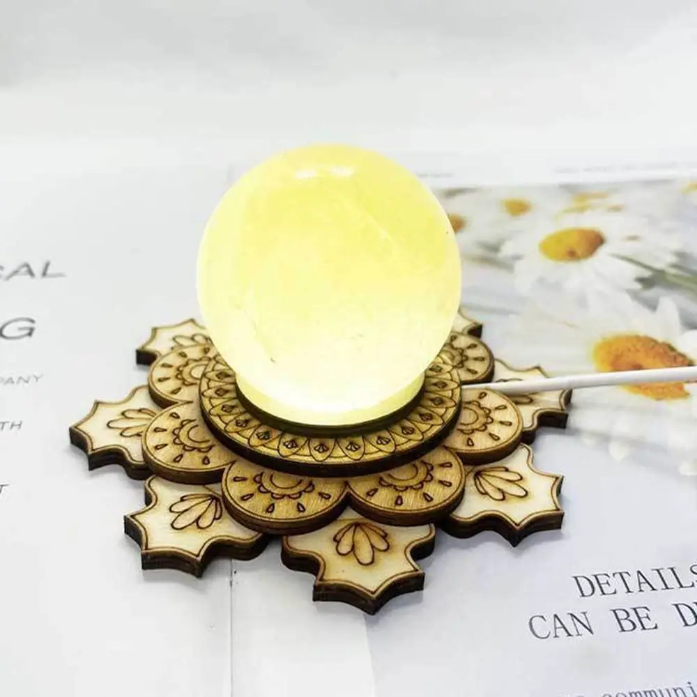 Искусственный кварцевый 3D ночник хрустальный шар подставка основа для украшения