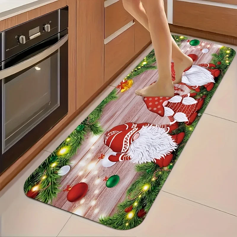 Рождественский гном кухонный напольный коврик домашний декор зимний