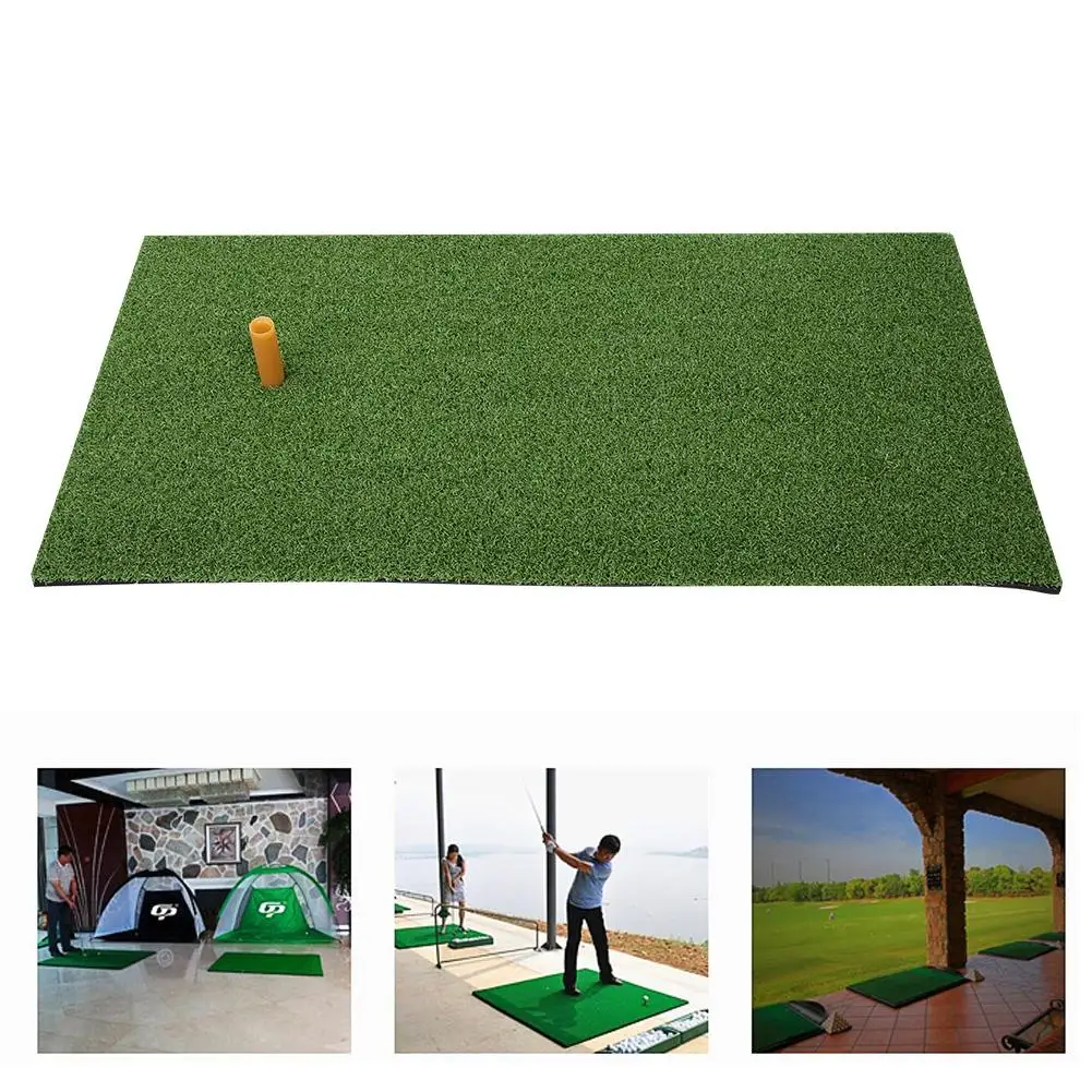 Golf Hitting Mat, Golf Hitting Mat Indoor Outdoor Golf Swing Practice Grass Mats with Rubber Golfing Tee, Golf Mat