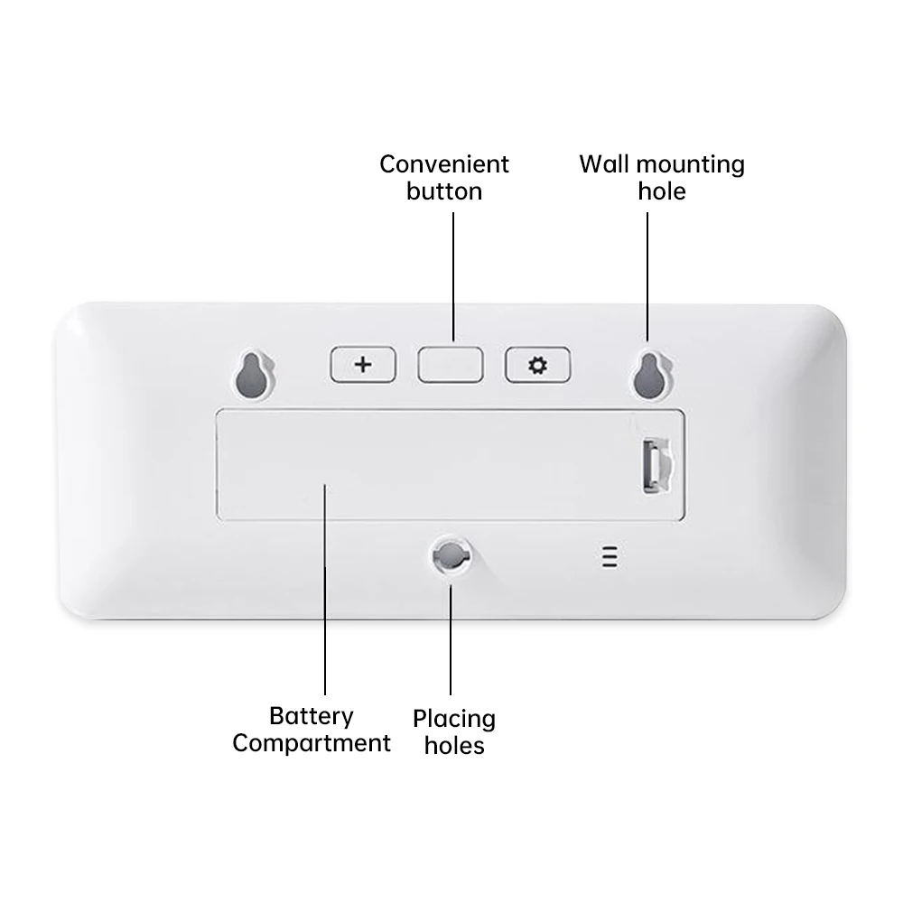 Цифровые настенные часы с ЖК-дисплеем