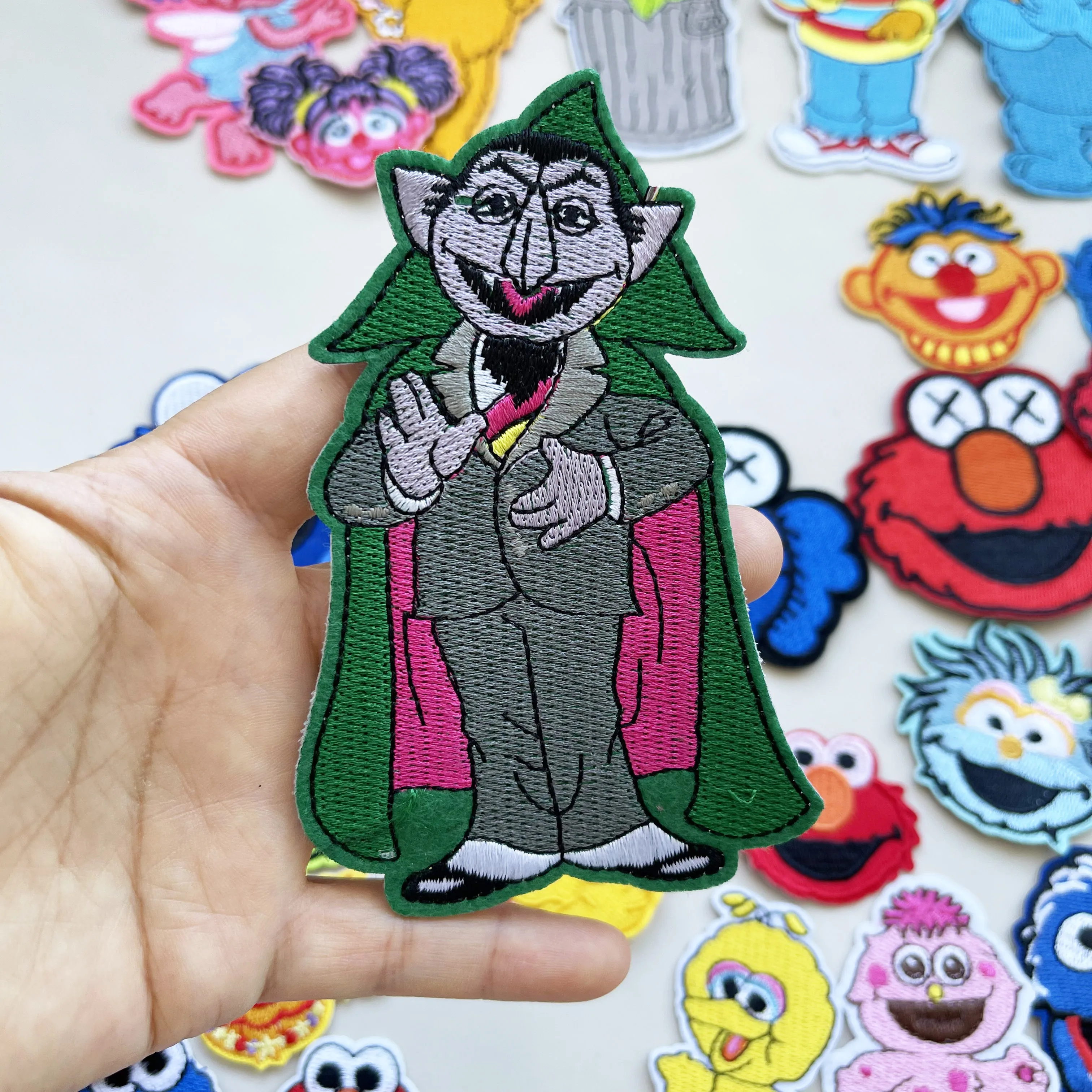 Мультяшные вышитые нашивки лиса птица рыба