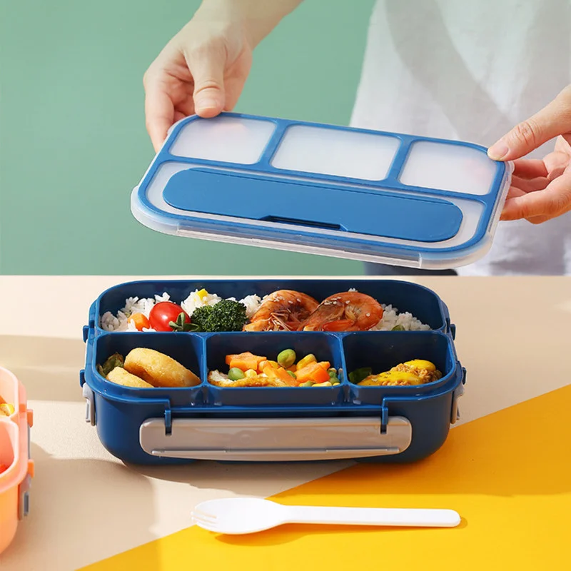 

Bento Box Portable Food Storage Lunchbox Leakproof Food Container Microwave Oven Dinnerware Students Lunch Bag Kids