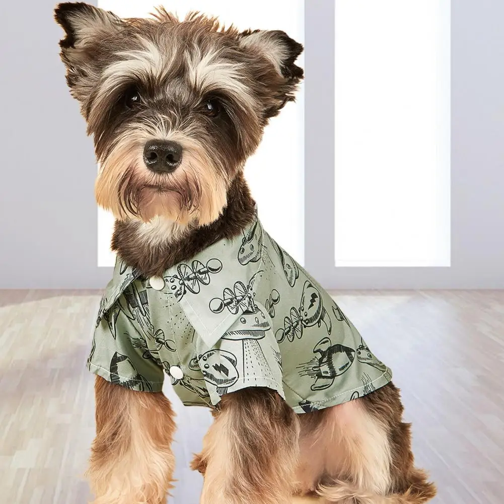

Comfortable Stylish Summer Dog Two-legged Clothes Unisex Cat Clothes Button Closure Puppy Costume