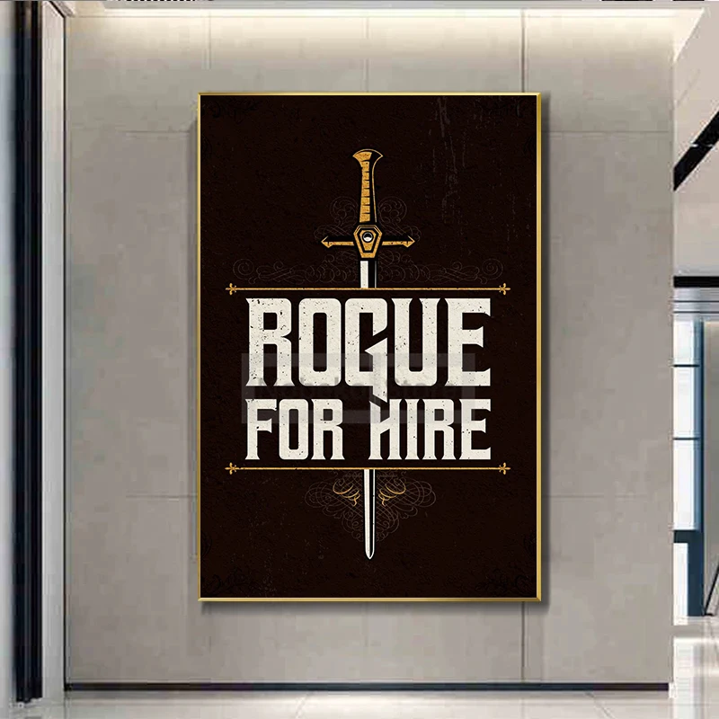 TRPG постеры игры для влюбленных подземелья рулон драконы игроки изгой постер и