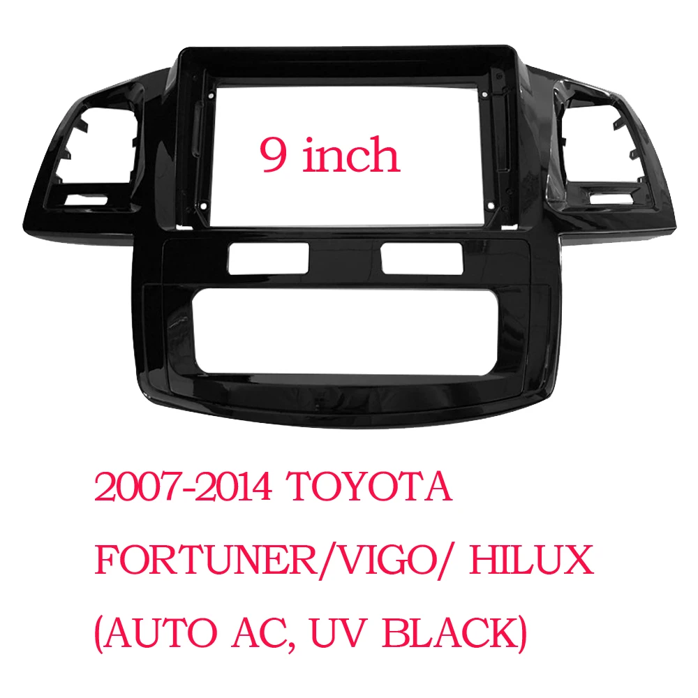 9-дюймовая Автомобильная панель BYNCG для Toyota Fortuner Hilux 2005-2014 двойная Din облицовка