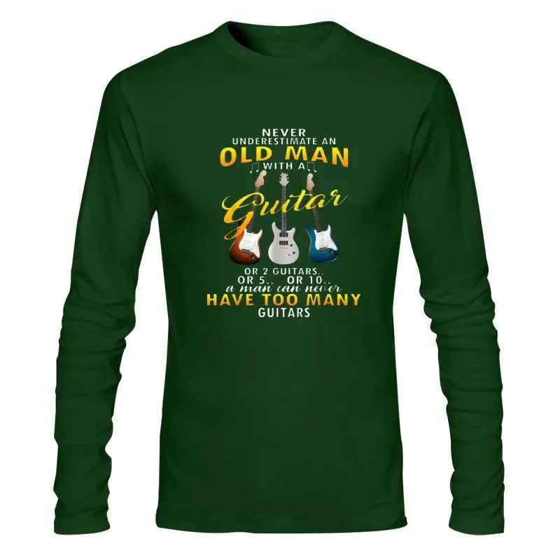 

Мужская одежда, новинка, черная, никогда не подучит старого человека с гитарой, футболка, мужские тренды в США, классические аксессуары