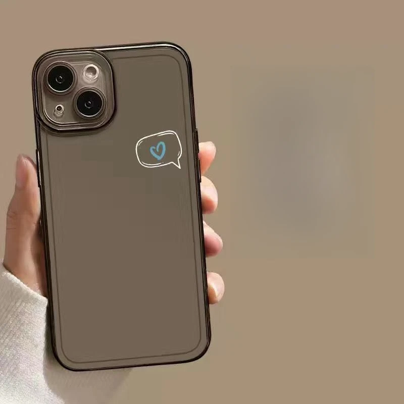 Чехол для телефона Отправка любовных сообщений пары iPhone 16 15 11 12 14 13 Pro Max Mini XS XSM XR 7 8