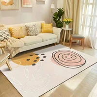 modern minimalist living room rug large parlor sofa and coffee table area mat kids room decoration bedroom bedside square carpet