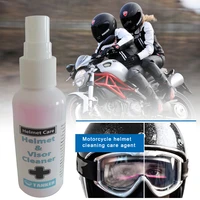 50ml motorbike helmet v isor cleaner cleaning care agent for riding cloth shoes gloves moto washer car washer for leather