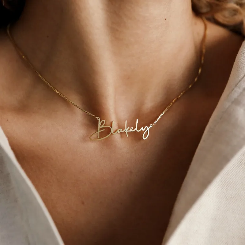 

Ожерелье с именем на заказ, чокер с именной табличкой из нержавеющей стали, золотая цепочка в коробке, ожерелья для женщин, ювелирные издели...