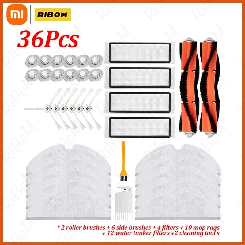 

NEW Filter + Side Brush + Main Brush For Xiaomi Vacuum 2 For Roborock S50 S55 S6 Robot Vacuum Cleaner Parts Accessories