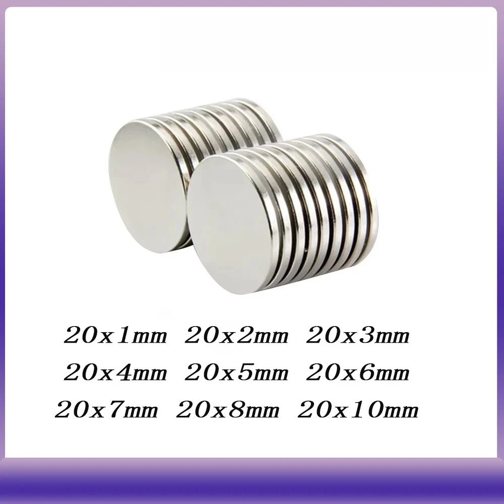 

Мощный магнитный круглый магнит 20x2 мм