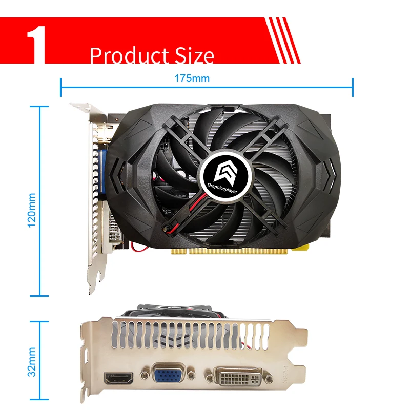 Graphics card HD6750 1GB / 1024MB 128BIT GDDR5 Video Card  VGAfor AMD ATI HD6700 Series