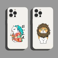 funny cartoon animal phone case for iphone 12 11 pro max x xs xr 7 8 plus cute couple silicone cover for iphone 13 pro max case