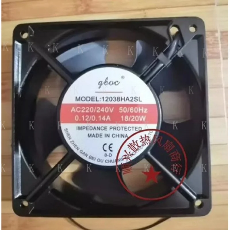 C ДЛЯ GBOC 12038HA2SL 12038 AC220 В240 В 0,120,14 А 12 см осевой охлаждающий вентилятор (art.: 3920d458bf135) - 3920d458bf135