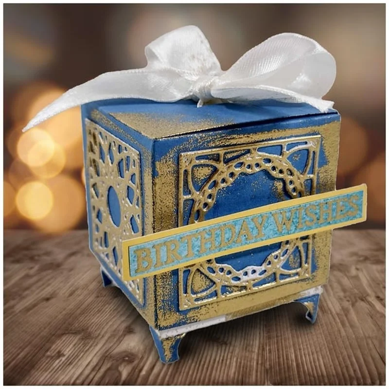 

Металлические 3D Вырубные штампы на день рождения для квадратной подарочной коробки аксессуары для скрапбукинга вырезанная рамка для тиснения Карточка Набор для рукоделия