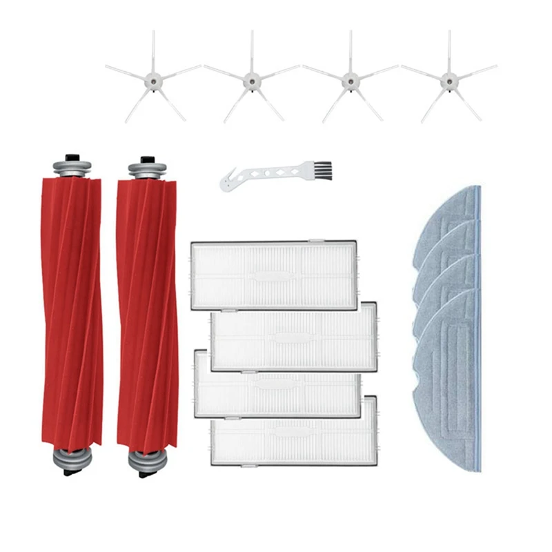 

Запчасти для пылесоса Xiaomi Roborock S7 T7S Plus, основная моющаяся щетка, тряпка, фильтр НЕРА, боковая щетка, аксессуары