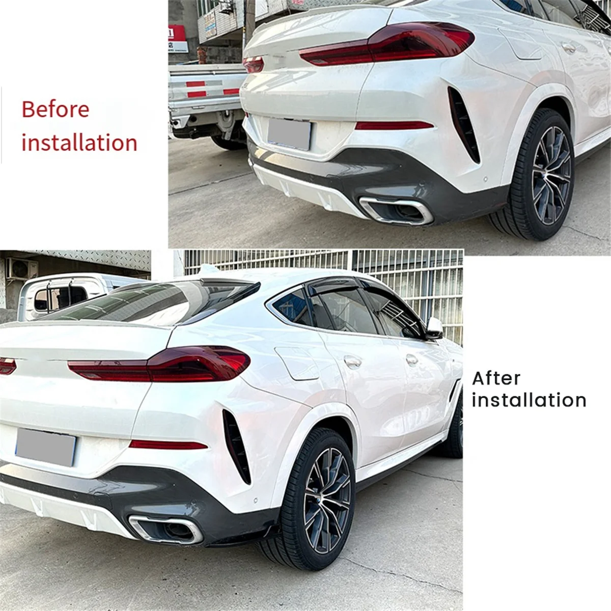 Автомобильный разветвитель передний спойлер крыльев для BMW X6 G06 M Sport 2020-2022
