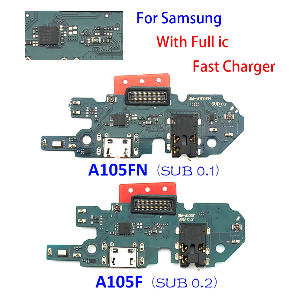 

New USB Charging Port Charger Dock Connector Flex Cable For Samsung A10 A105F A105FN Charger Board Module