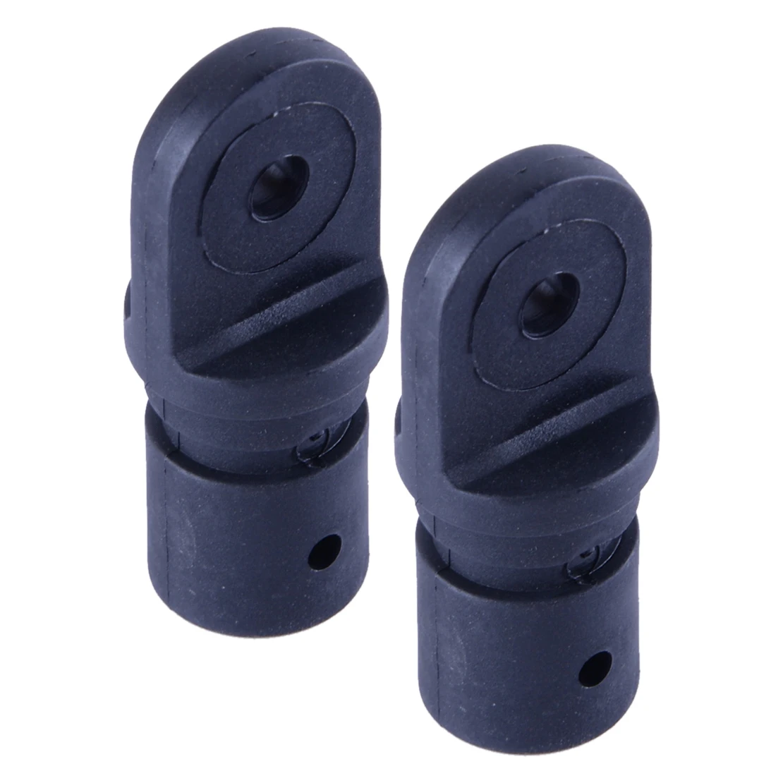 

7/8" Top Canopy Insert Tube Eye End Cap Fitting for Boat Marine Yacht Accessories Black 2Pcs