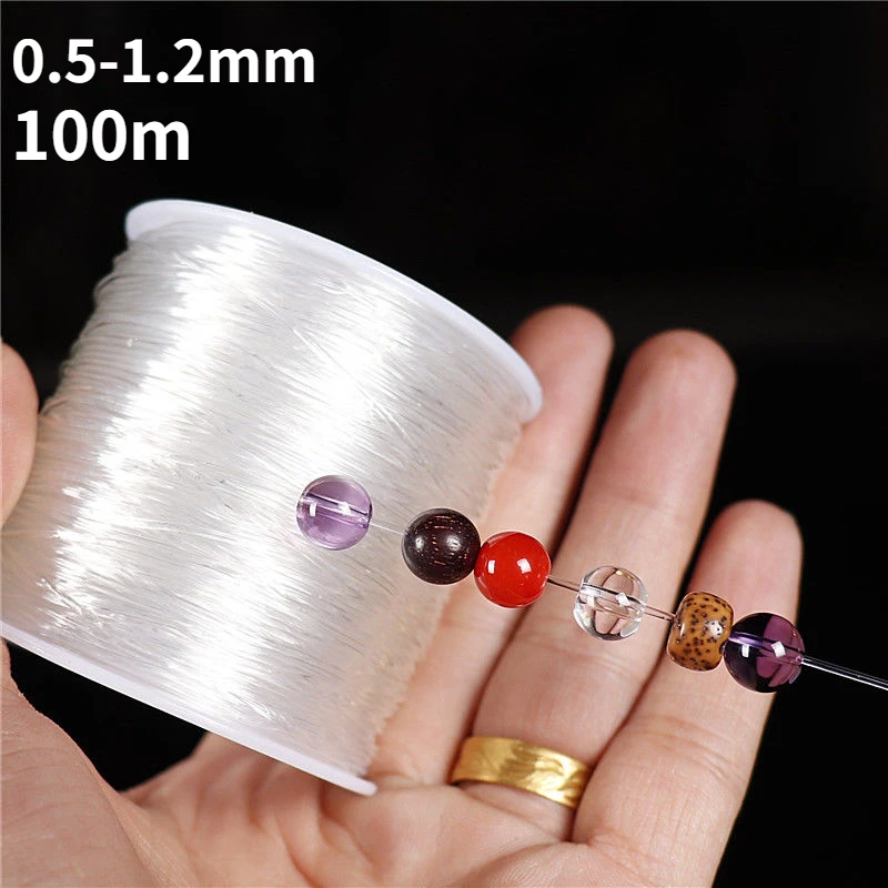 

100M Plastic Crystal DIY Beading Stretch Cords Elastic Line Jewelry Making Supply Wire String jeweleri thread String Thread