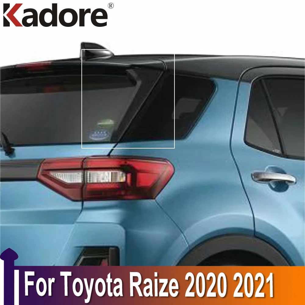 

For toyota Raize 2020 2021 ABS Chrome Rear Window Cover Side Door Tail Windows Trim Stripe Sticker Car Styling