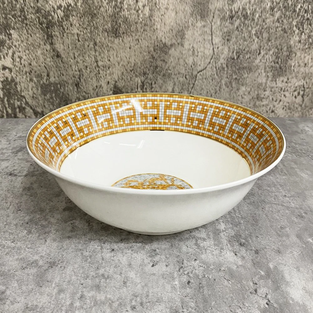 

Big Handpainted Nordic Ceramic Bowls For Ramen Noodle Salad Cute Fruit Container Kitchen Restaurant Dinnerware Modern Home Decor