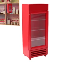 mini dollhouse refrigerator 112 scale dollhouse furniture for kitchen wood doll house miniature toy fridge single door