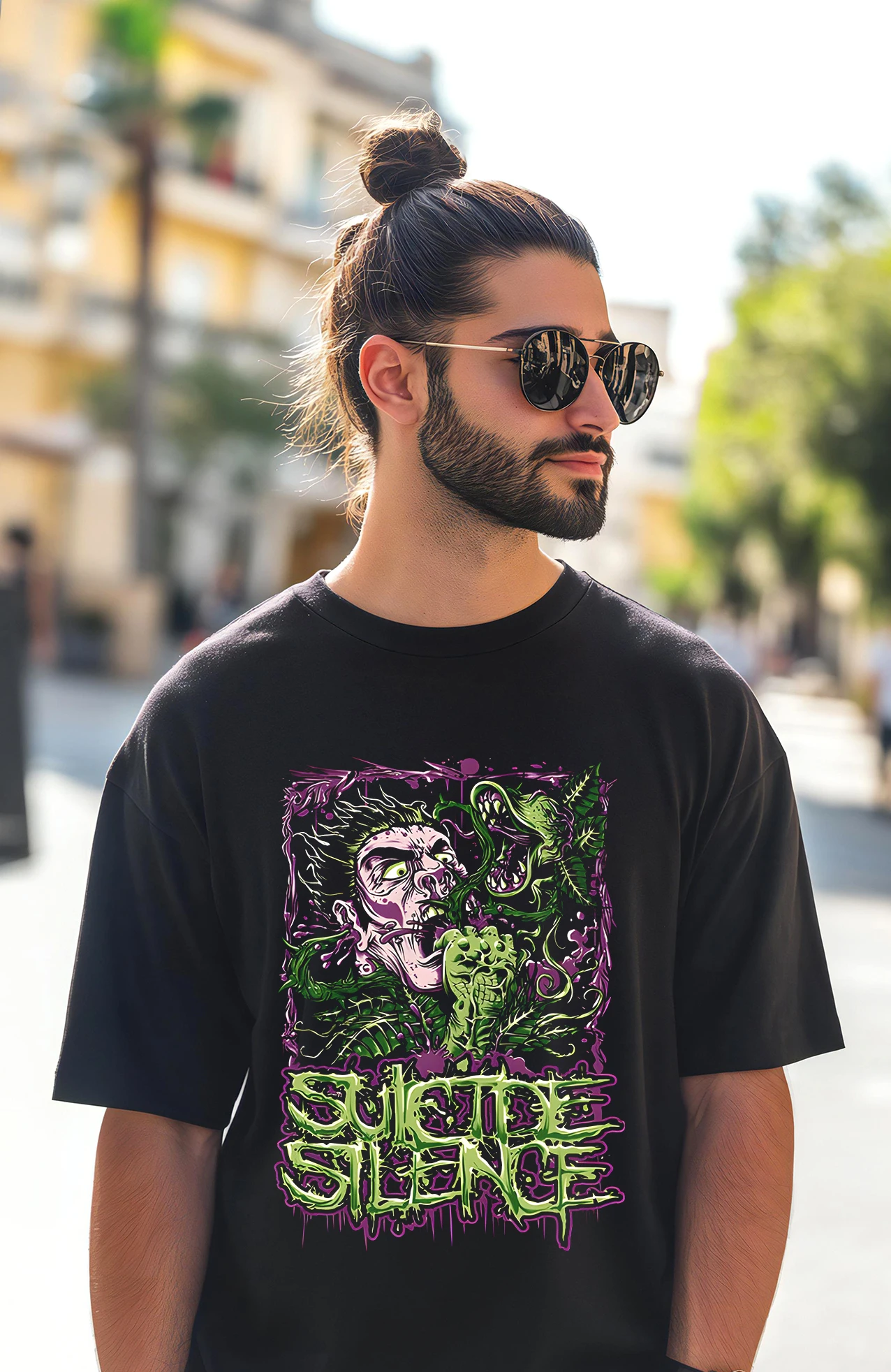 Футболка LE BandT-Suicide S-Slience толстовка в стиле панк одежда хип-хоп винтажная уличная