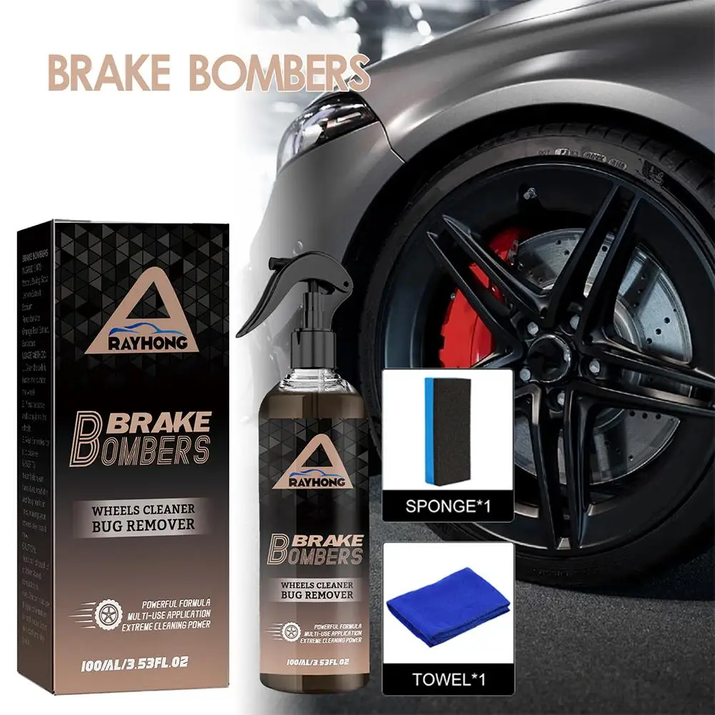 

Car Wheel Cleaner Spray Dust Removal Protect Wheels Cleaner Detail Rust Iron Auto And Discs From Brake Chemical Car Rim Car E4C4