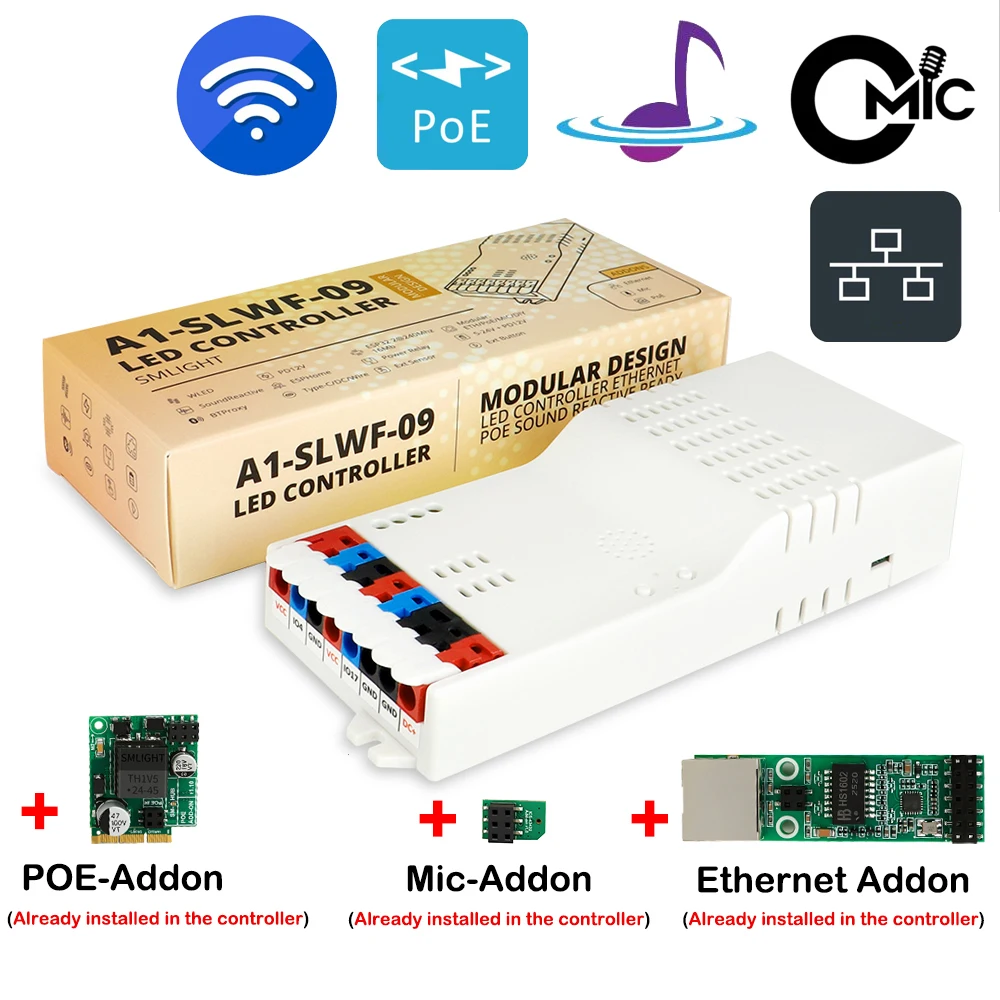 

RGB-контроллер SMLIGHT A1-SLWF-09