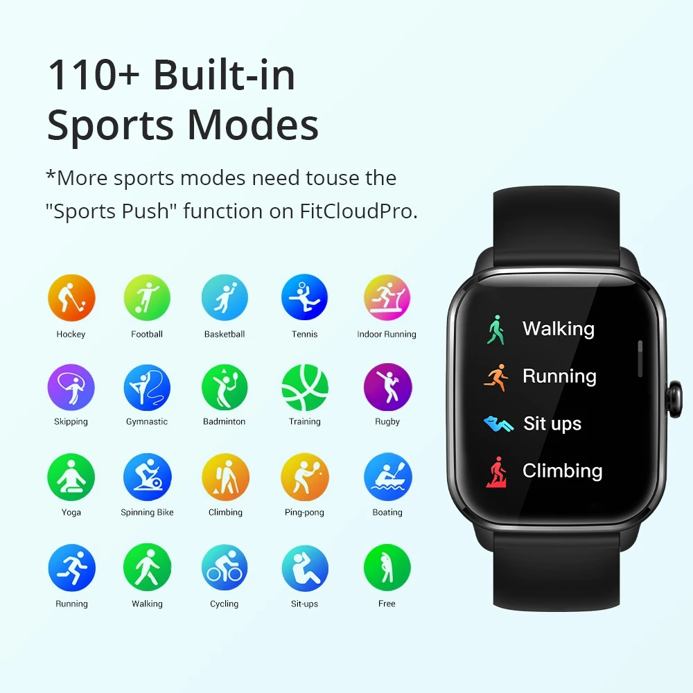 COLMI C61 Smartwatch 1.9 inch Full Screen Bluetooth Calling Heart Rate Sleep Monitor 100+ Sport Models Smart Watch For Men Women 3