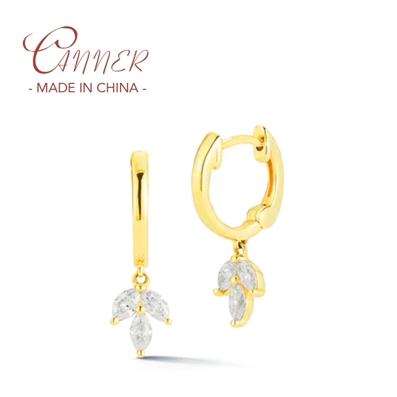 

Drop Earrings Luxury Zircon Star Moon Sword Eye Snake Fruit Pendant Earring For Women 925 Sterling Silver Piercing Pendientes