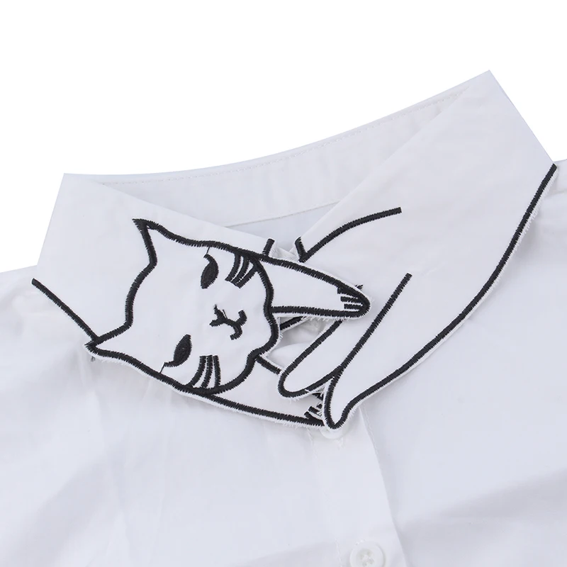 Имитация воротника аксессуары для женской одежды рубашка со съемным отворотом