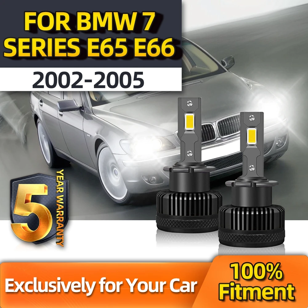 

TEENRAM LED Bulbs D2S For BMW 7 Series E65 E66 Brightness Car Lamps 12V 24V 6000K Bulb Plug-N-Play 2002 2003 2004 2005