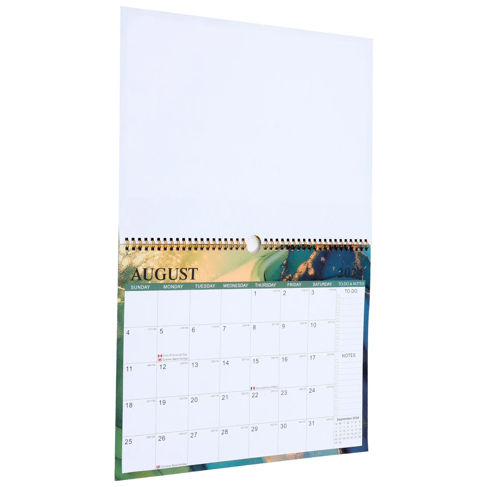 

Подвесной календарь 2024 ежемесячный офисный настенный Большой обратный отсчет ежедневное использование запись прочный Рабочий стол
