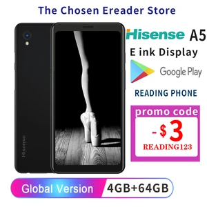 google play hisense a5 facenote f1 eink display screen celular telefon ebook reader android 9 protect eye kindle yota phone free global shipping