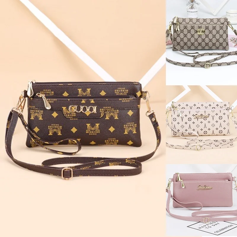 

PU Elegant Women's Mini Sling Bags Premium Fashion Clutch Bag Ladies Makeup Wallet Purse Coin Card Holder