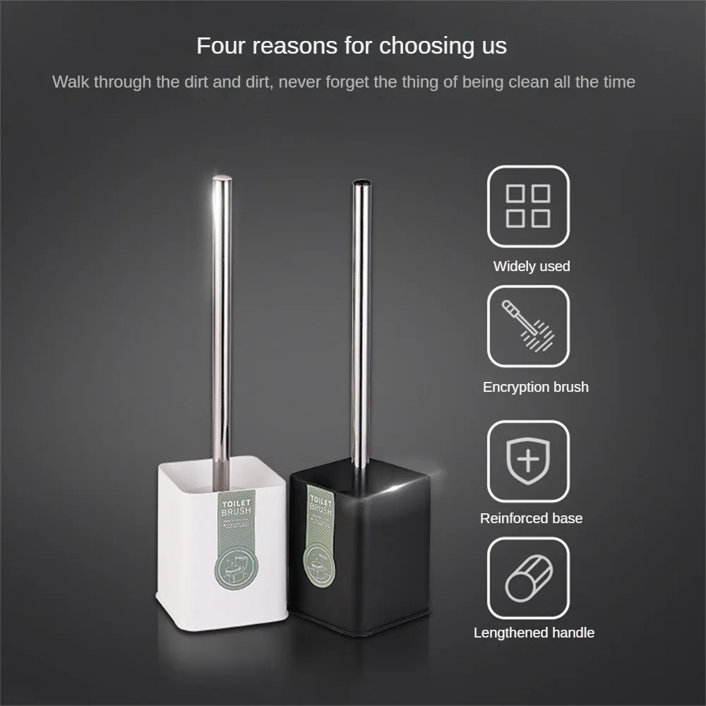 Щетка для унитаза с основанием. Удобное хранилище Блистерная упаковка. Белые