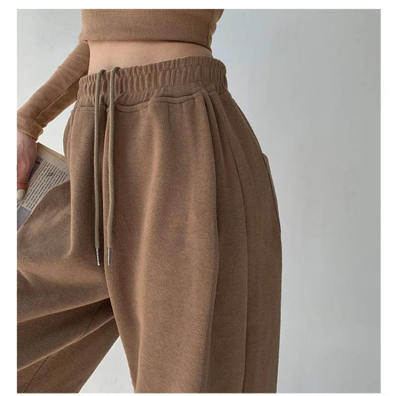 

Брюки Limiguyue Y2K женские на шнуровке, свободные повседневные штаны в американском ретро стиле, спортивные штаны с карманами и высокой талией, д...