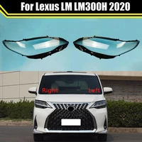 auto headlamp case for lexus lm lm300h 2020 car front headlight cover glass lamp shell lens glass caps light lampshade lampcover