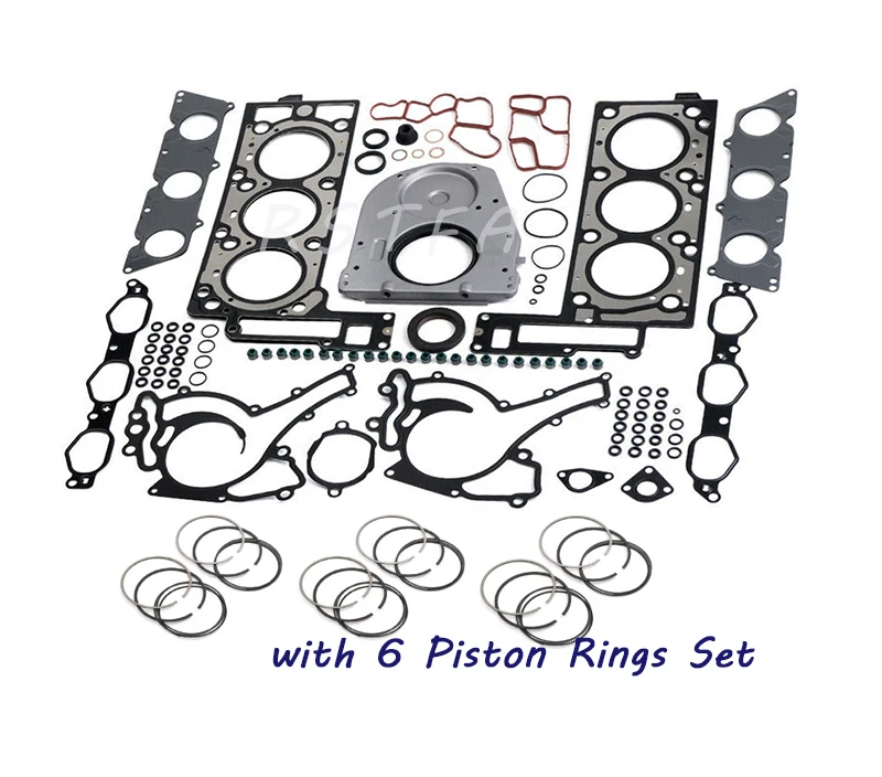 

Engine Rebuilding Overhaul Gasket Seal Set with 6 Piston Rings Set for Merenz C230 E300 W204 W211 W164 M272 2720160820