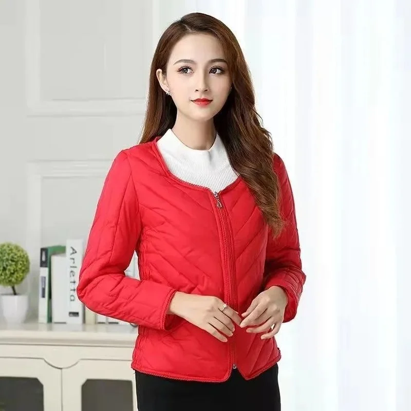 Winter Womens Parka Light Padded Jacket Cropped Top Free Shipping Plus Size Coat Korean Fashion Inexpensive Wholesale Slim Fit