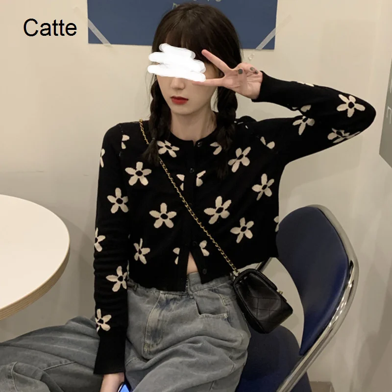 

Women's Knitted Short Cardigan 2021 Fashion Sweater Coat Lazy Casual Top For Women Autumn