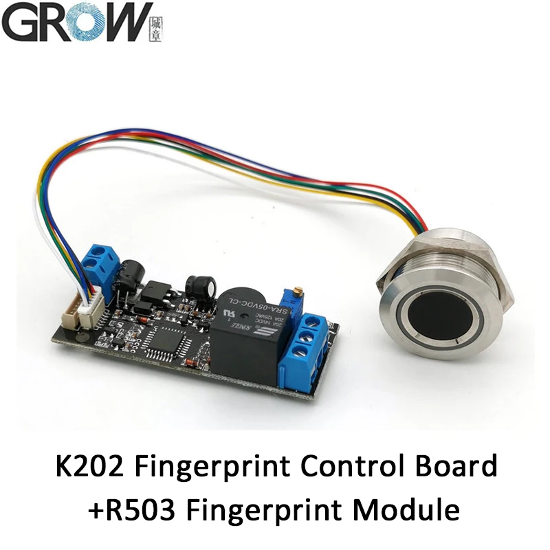 Плата управления отпечатком пальца K202 для контроля доступа grow