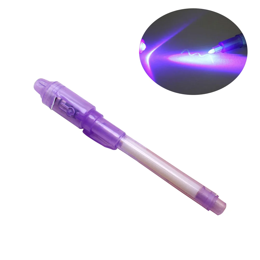 

Invisible Ink Pen Pen Marker Secret Message Pen with for Currency Checking Kids Game (Purple)