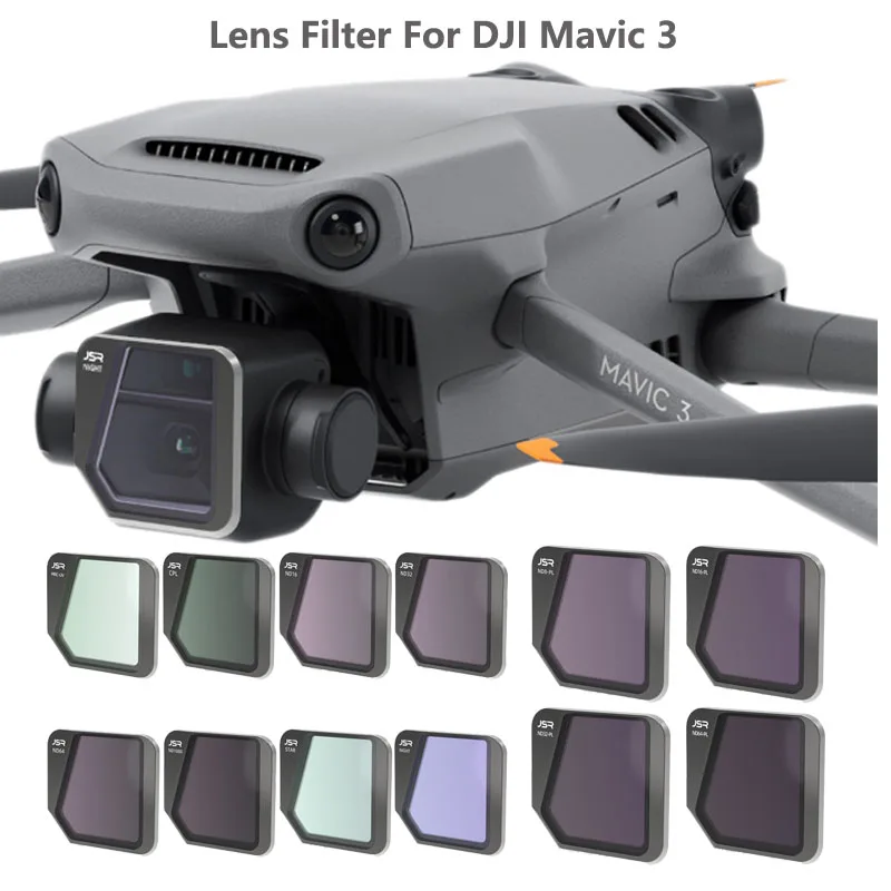 

Drone Camera Lens Filter Sets for DJI Mavic 3 ND-PL Filters Night ND4/8/16/32/64/CPL/UV Kits Star for Mavic 3 Drone Accessories