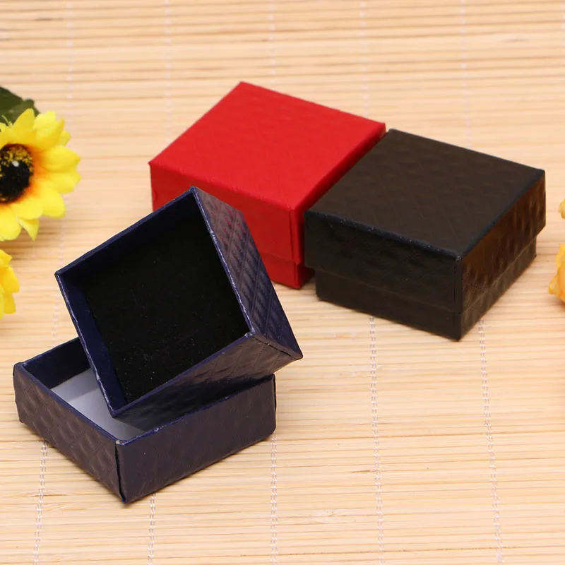 

Paper Cardboard Jewelry Ring Necklace Earring Display Case Storage Box